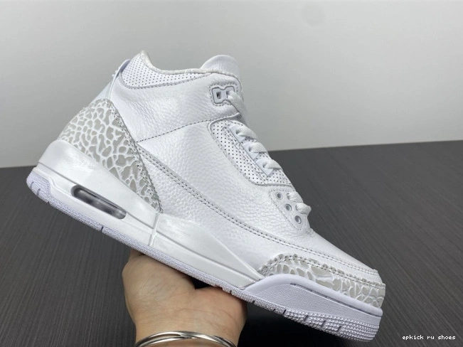 Rep White' Retro Jordan 3 PS 'Triple Air 429487-111 0707